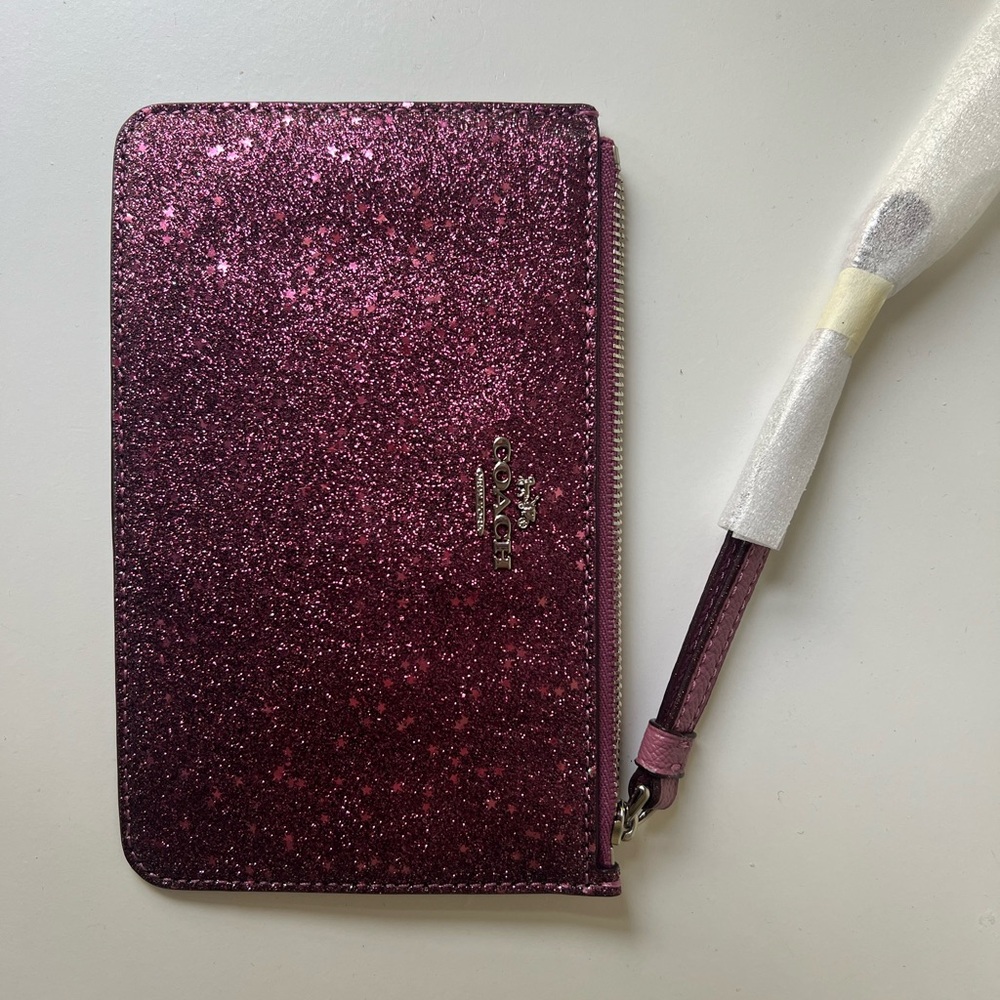 Coach Shimmering Magenta Wristlet